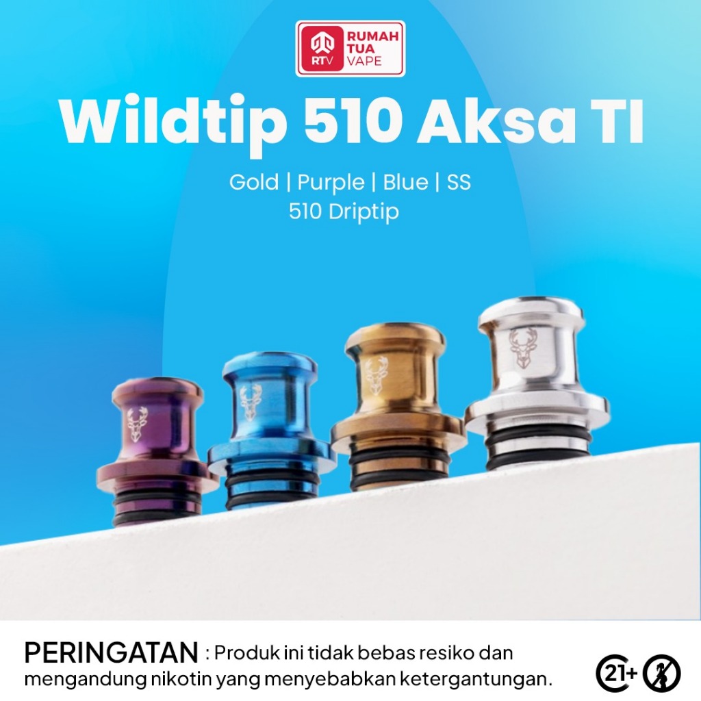 Jual WILDTIP 510 AKSA TI 510 DRIPTIP | Shopee Indonesia