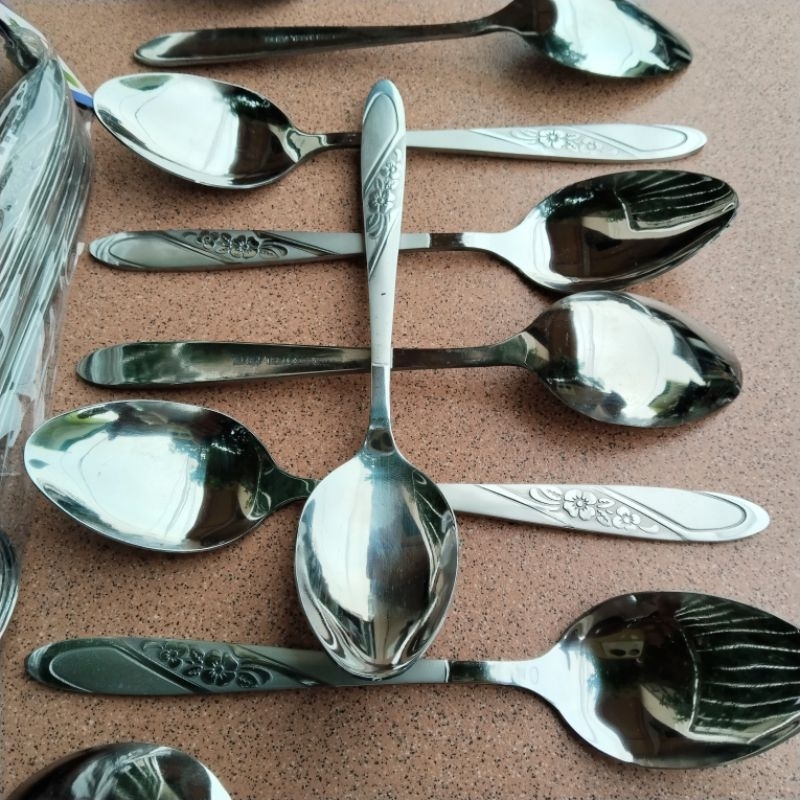 Jual 12 Pcs Sendok Makan Stainless | Shopee Indonesia