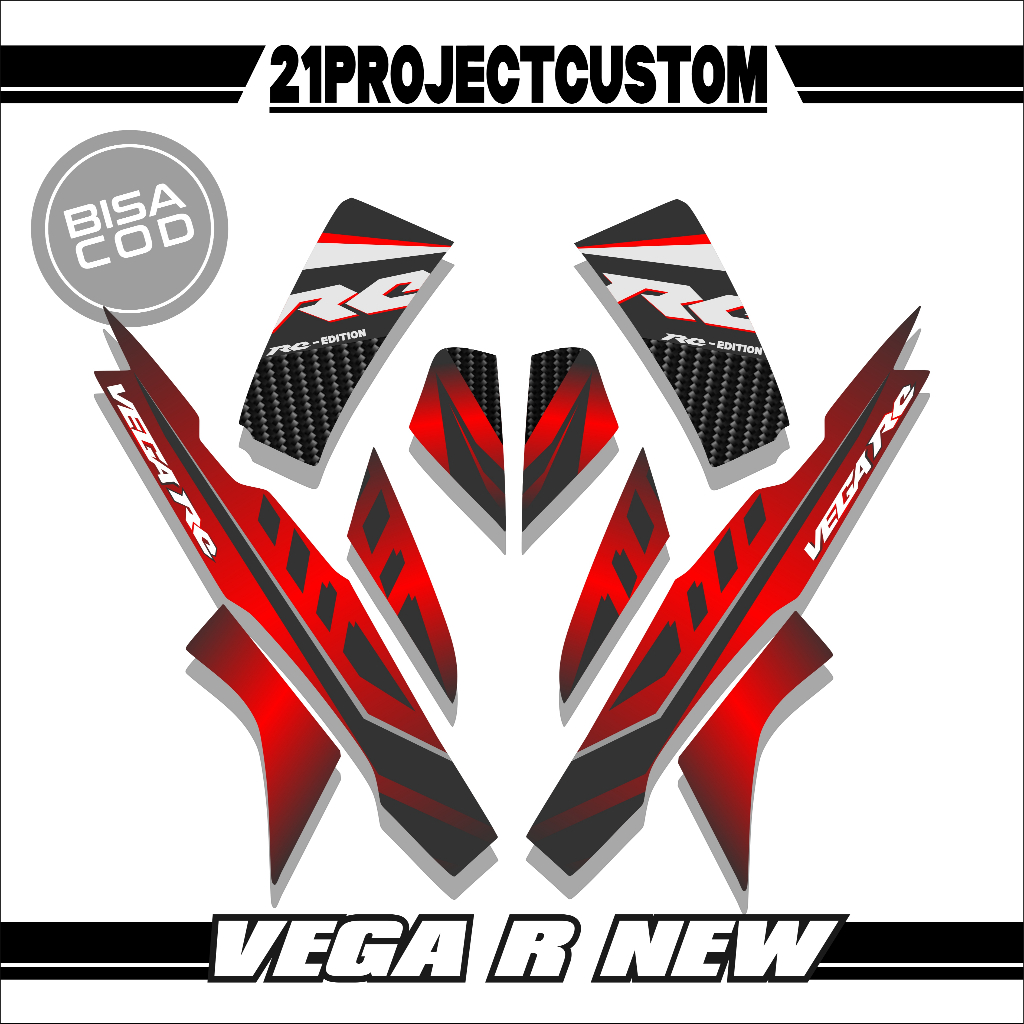Jual 01 STIKER STRIPING MOTOR YAMAHA VEGA R NEW VARIASI DESIGN NEW ...