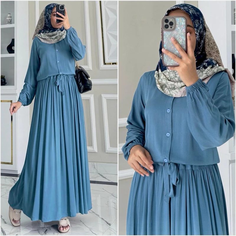 Detail Rampel & Tali Serut Aurelia Dress