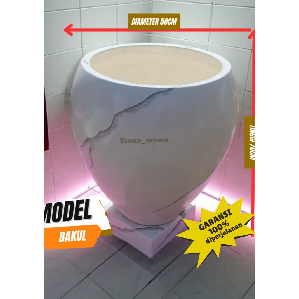 Bak Mandi Viral MODEL BAKUL ONGKIR OTOMATIS anti ribet tinggal cekout, diameter 50cm tinggi total 70cm