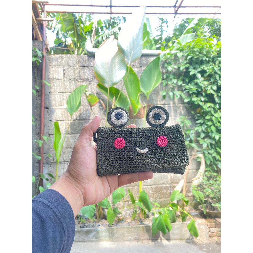 Jual Dompet Rajut Kodok Custom | Shopee Indonesia