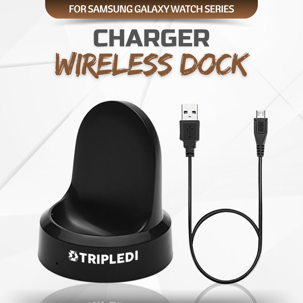 Wireless Charger Docking For Samsung Galaxy Watch Gear Sport S2 S3 S4  Pengisi Daya Jam Tangan Pintar Charging Smartwatch