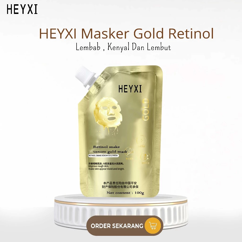 Jual HEYXI Peel Off Mask Retinol Gold Snake Venom | Shopee Indonesia