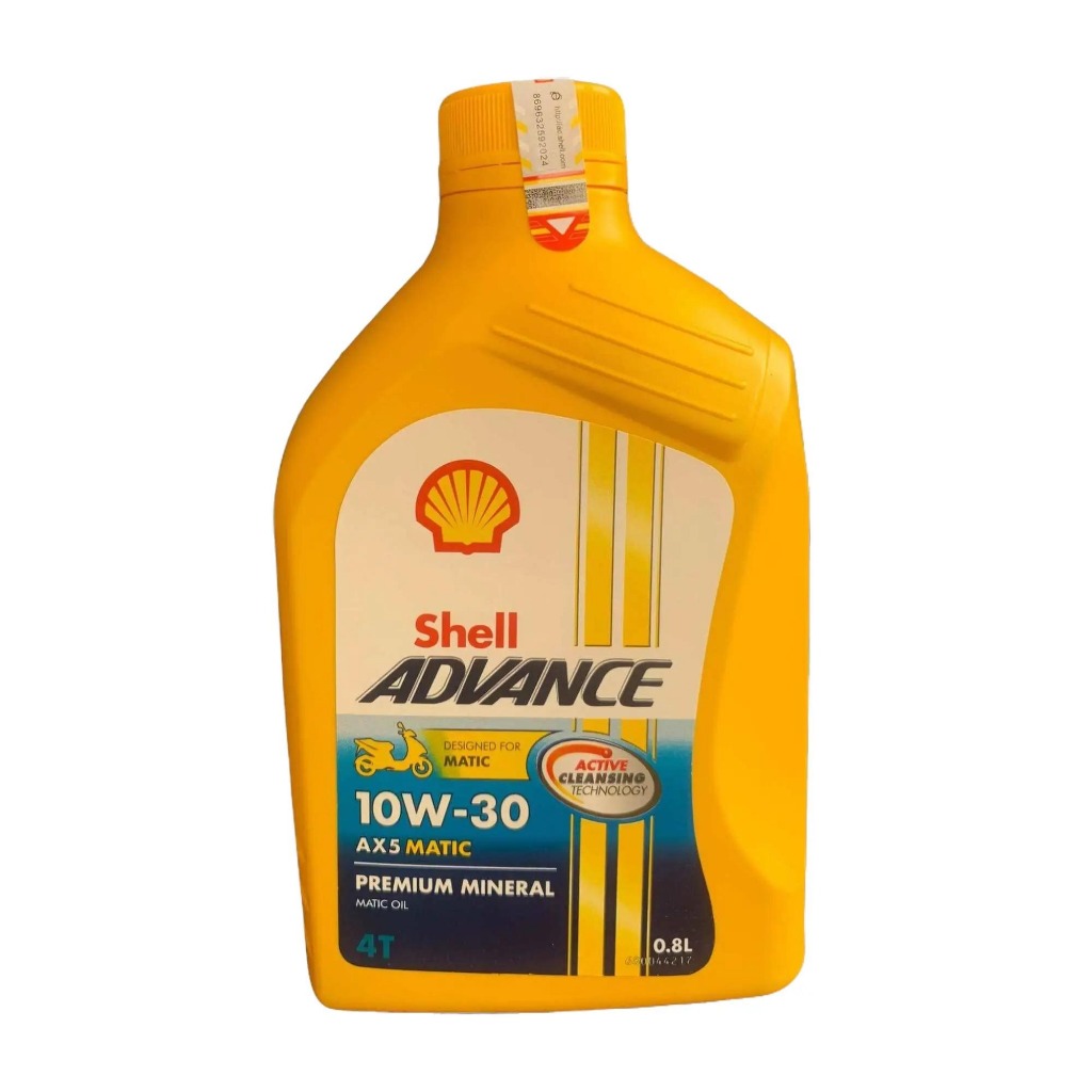 Jual Oli SHELL ADVANCE AX5 MATIC Original 800ml / 0.8 Liter 10W-30 Oil ...