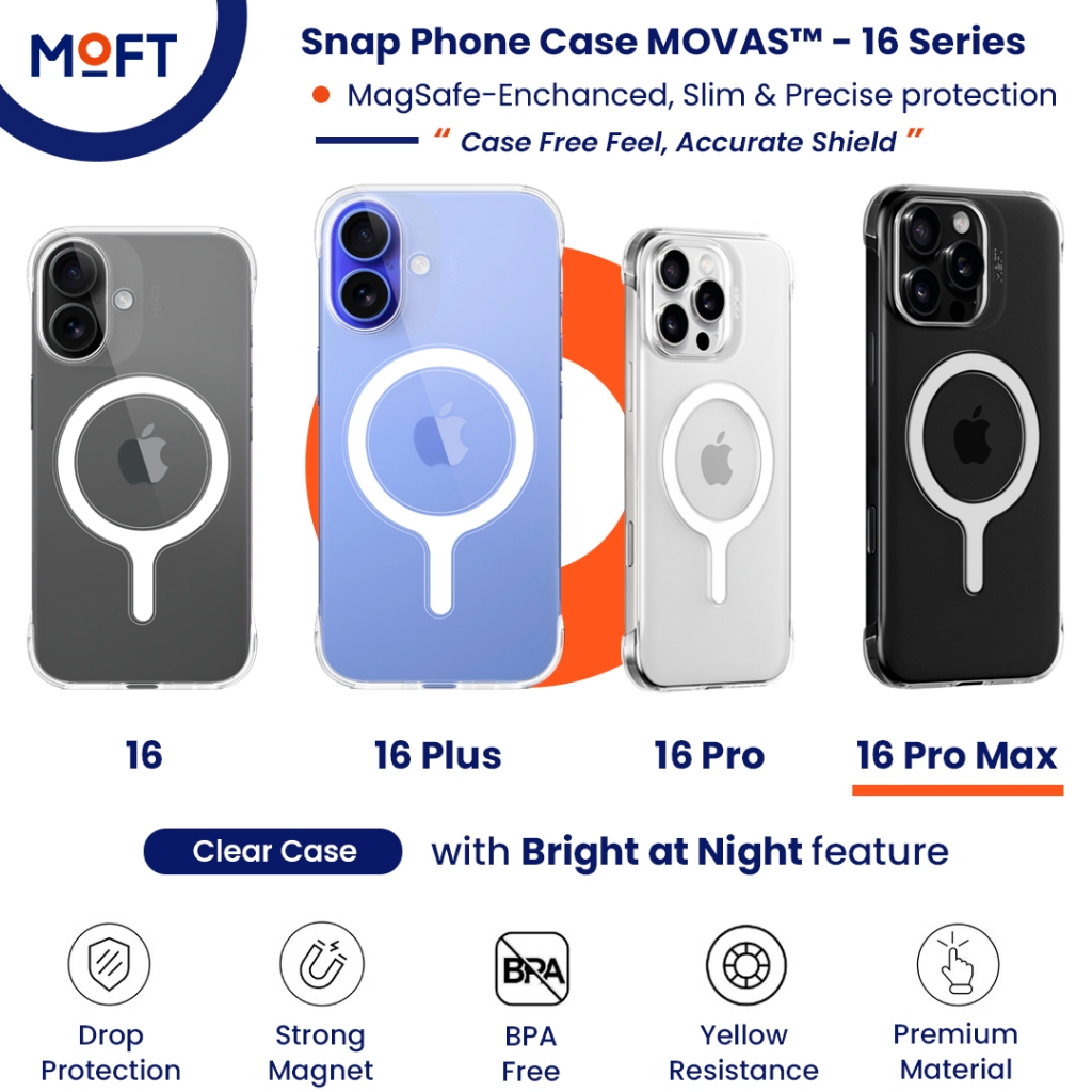 Jual MOFT Snap Invisible Case for iPhone 16 - MagSafe Enhanced | Shopee ...