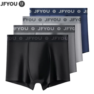 JFYOU  celana dalam pria  Katun Premium Polos  Celana Dalam Pria Brief Tencel 4 pcs kapas