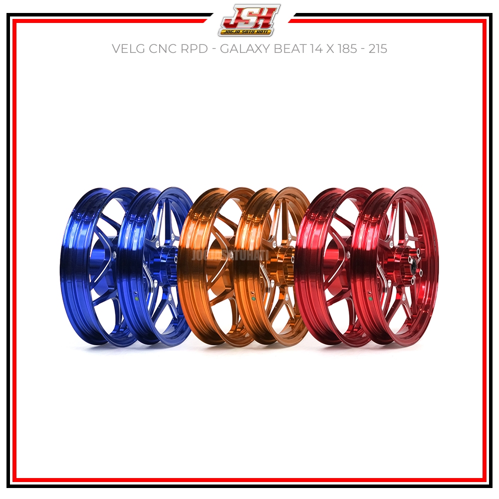 Jual Velg Pelak Pelk RPD Galaxy Casting Wheel 185/215X14 VARIO 125/150 ...