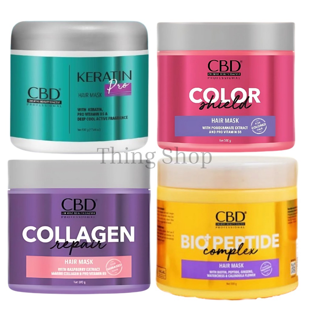 Jual CBD Hair Mask Keratin Pro / Color Shield / Collagen /Bio+Peptide ...