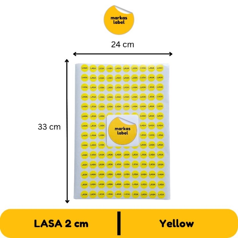 Jual MARKAS LABEL Sticker Obat LASA 2 cm 420 pcs | Shopee Indonesia