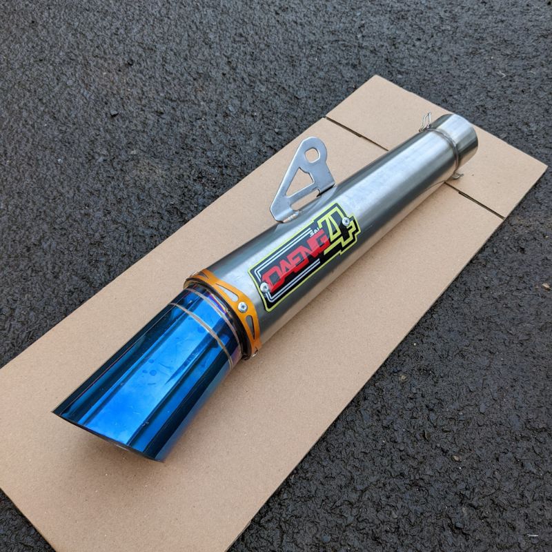 Jual Daeng sai4 Canister open pipe 51mm for Wave 100 110 125 Xrm 100 ...