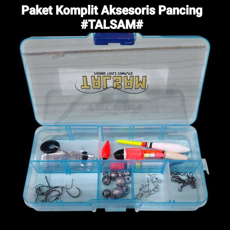 Jual Paket Alat Pancing Lengkap 1 kotak TALSAM Siap Pakai | Shopee