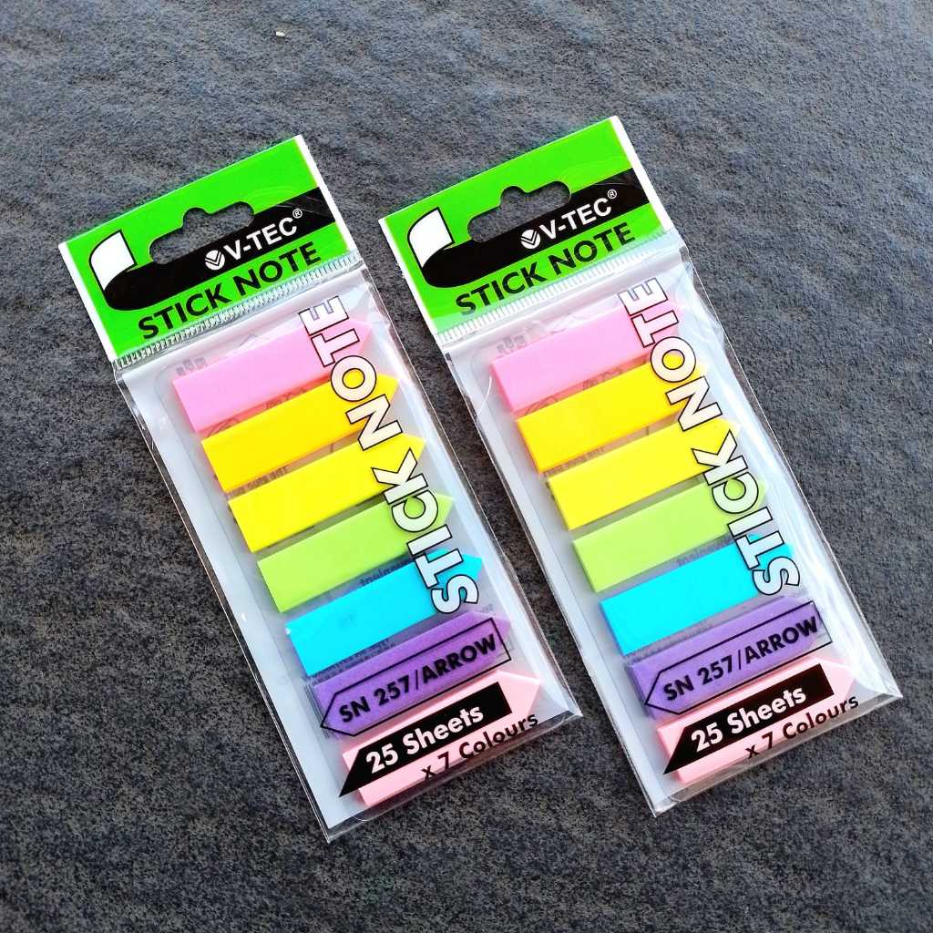 Jual Penanda Buku Sticky Note Paper V-TEC 257 Arrow ( Pcs ) [ Original ...