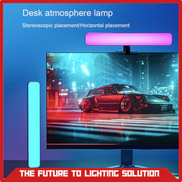 Lampu Meja LED Desk Lamp USB Atmosphere RGB Gaming Komputer Bar Strip Light Gaming LED