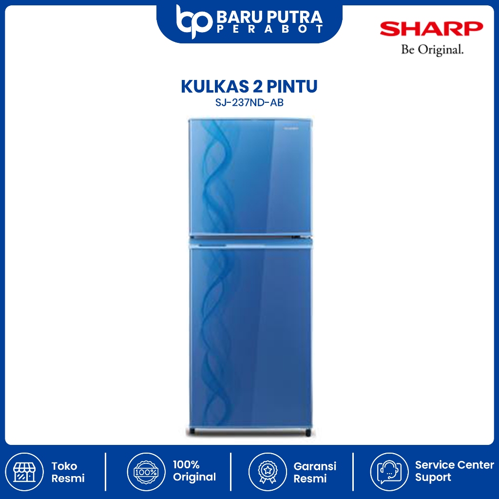 Jual Kulkas Sharp 2 Pintu tipe SJ-237ND-AB/AP Pink & Biru bagus garansi ...