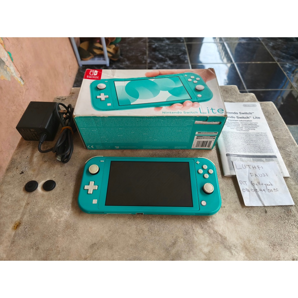 Jual Nintendo Switch Lite CFW Atmos 64GB Turquoise Fullset | Shopee ...