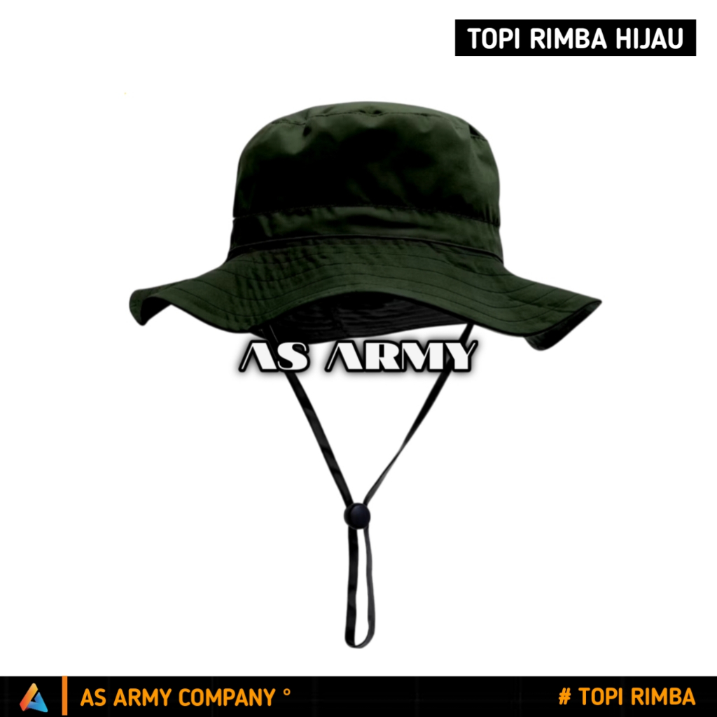 Jual Topi Rimba Tali Hijau Army Topi Gunung Topi Rimba Outdoor | Shopee ...