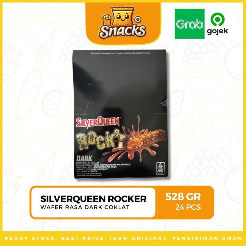 Jual Lav.Snacks Silver Queen Rocker Wafer Roll 528GR - 1 BOX | Shopee ...