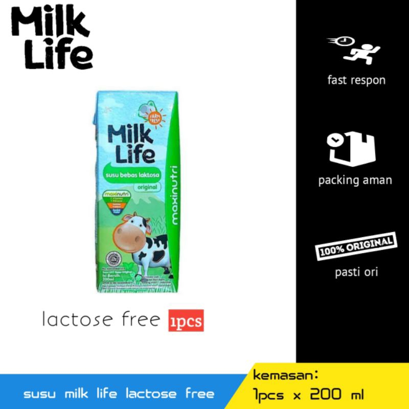 Jual susu milk life lactose free (200ml) | Shopee Indonesia