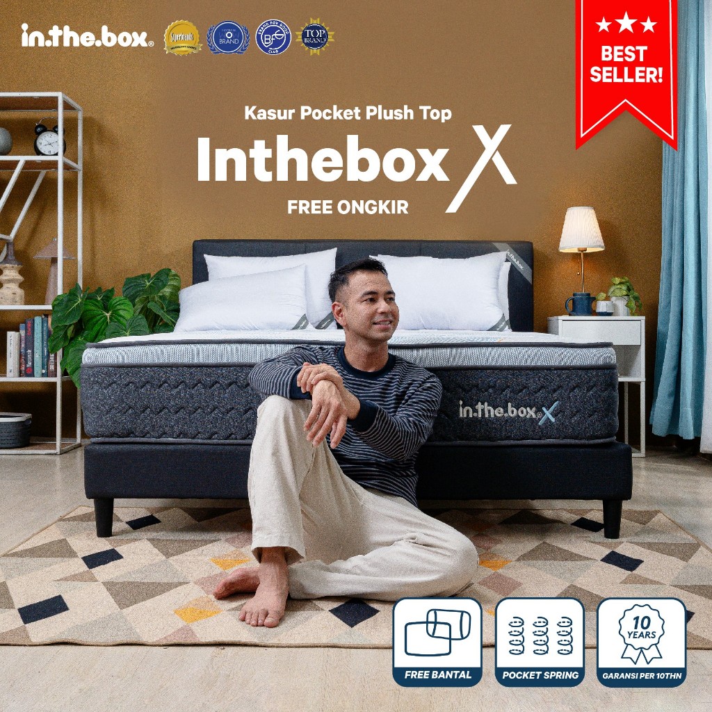 Jual In The Box X Kasur Pocket Spring Tebal 30 cm | Shopee Indonesia