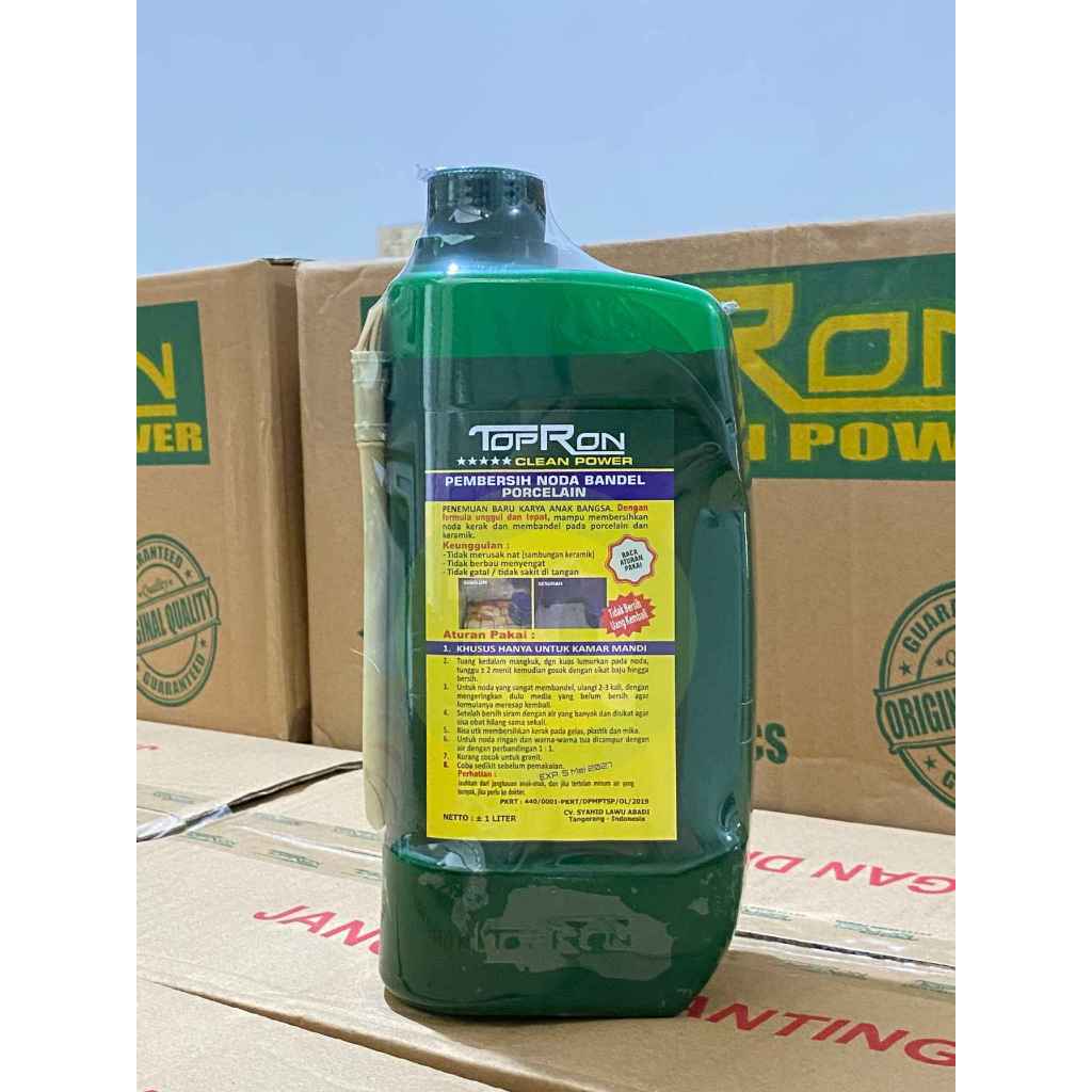 Jual (REG) TOPRON CLEAN POWER PEMBERSIH PORSELEN ORIGINAL 100% | Shopee ...