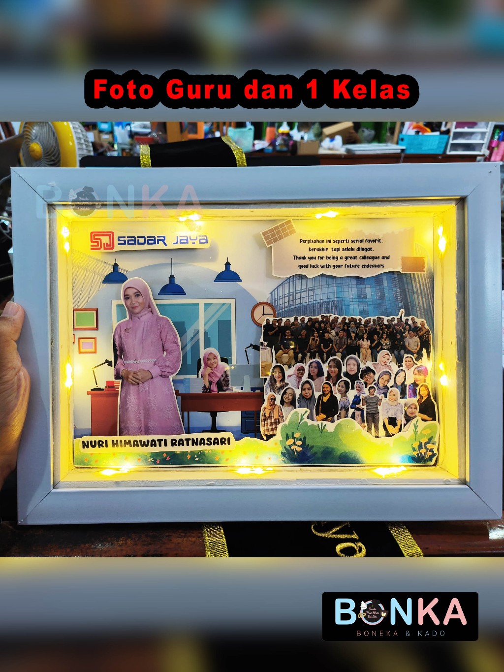 Jual Kado untuk Wali Kelas Hadiah Guru Kelulusan Sekolah Frame Custom ...