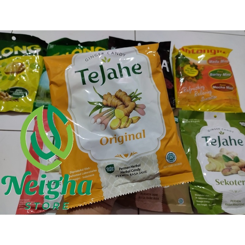 Jual Permen Herbal Tejahe Rasa Original Jahe Bag 50 Butir Untuk ...