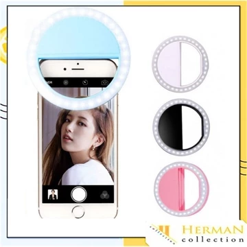 Selfie Ring Light LED Lampu Selfie Bulat Camera Hp Flash Charm Eyes