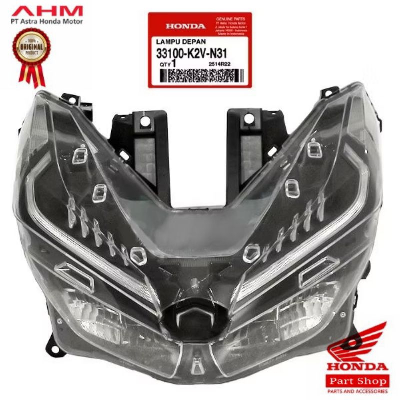 Jual 33100-K2V-N31 Reflektor Lampu Depan Vario 125 Gen 2 K2V 2023 ...