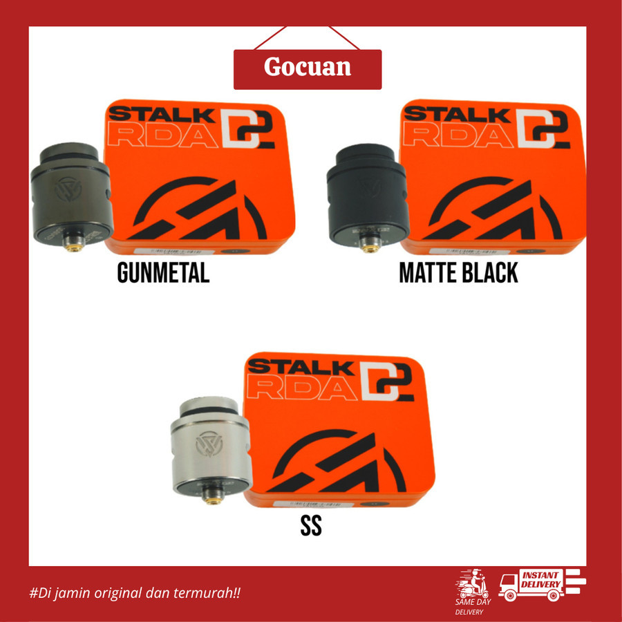 Jual STALK RDA D2 DUAL COIL 24MM BY ROV 100% ORIGINAL | Shopee Indonesia