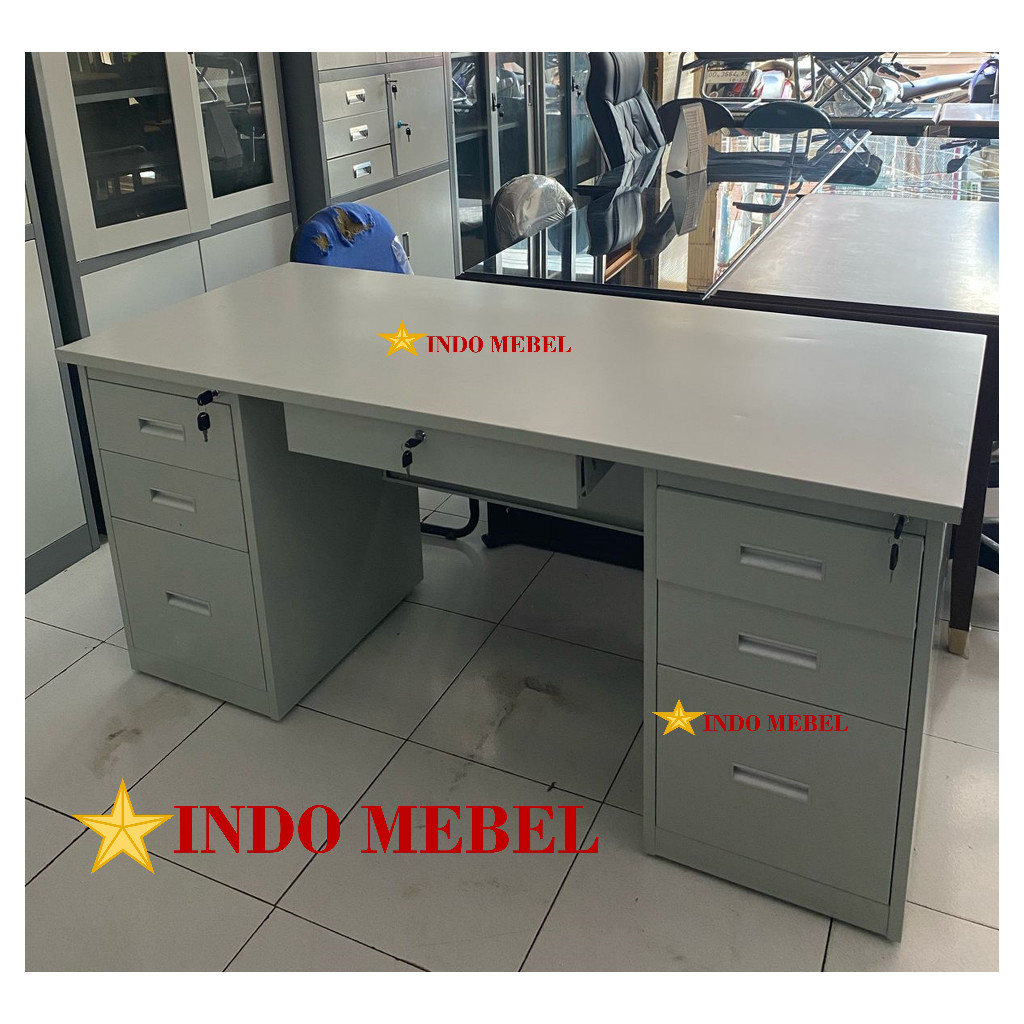 Jual meja tulis 1 biro besi meja kantor 1 biro meja direktur besi meja