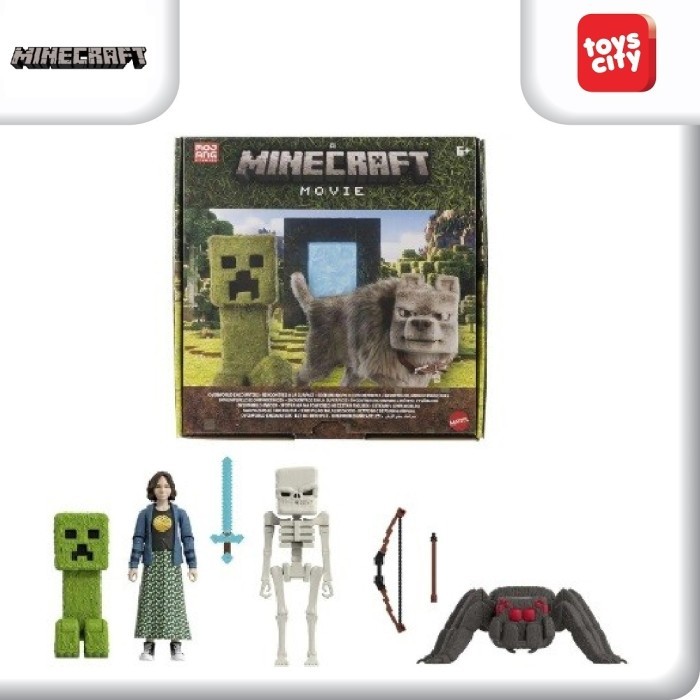 Jual Minecraft Movie Overworld Encounters Natalie, Spider, Skeleton ...