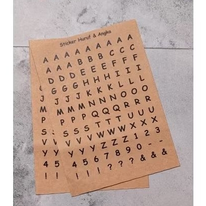 Jual STICKER ABJAD ANGKA BULAT CRAFT | Shopee Indonesia