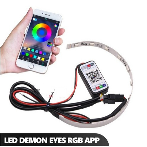 Jual Demon Eye RGB APP Devil eyes Lampu led 360 shroud biled android ...
