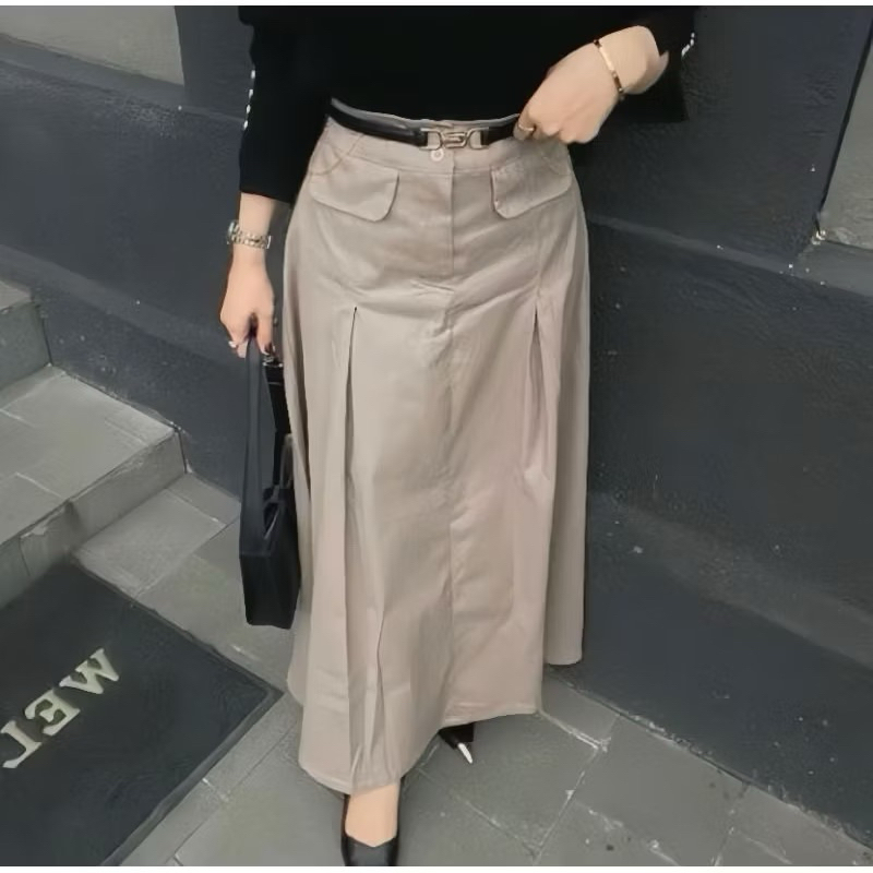 Jual Alice Rok Skirt Terbaru Katun Combed Twill Tebal Premium Bahan ...