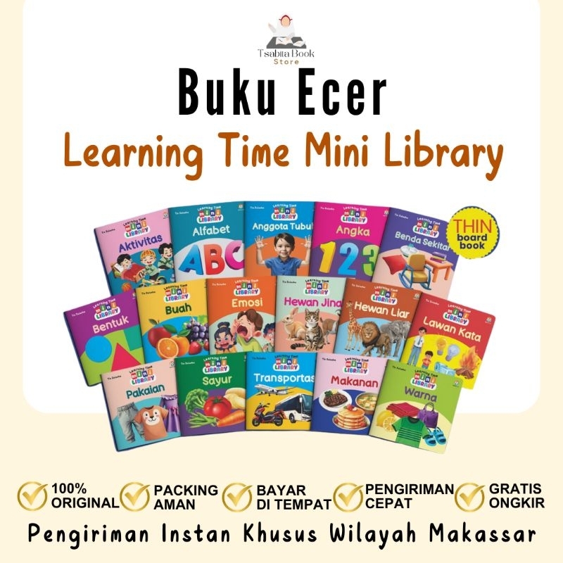 Jual Buku Anak Ecer Learning Time Mini Library | Shopee Indonesia