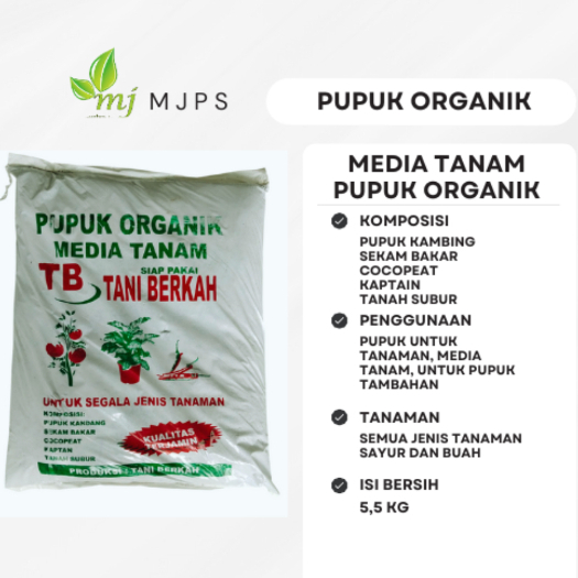 Pupuk Organik Media Tanam Siap Pakai Isi 5,5Kg