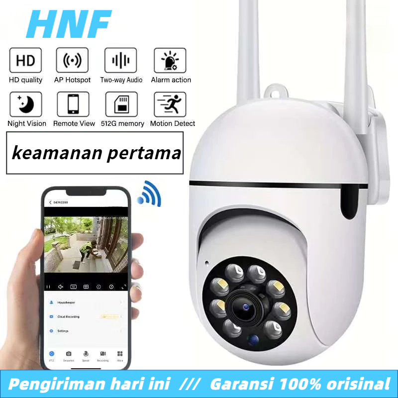Hnf cctv kamera outdoor 8mp ip66 tahan air - wifi jarak jauh