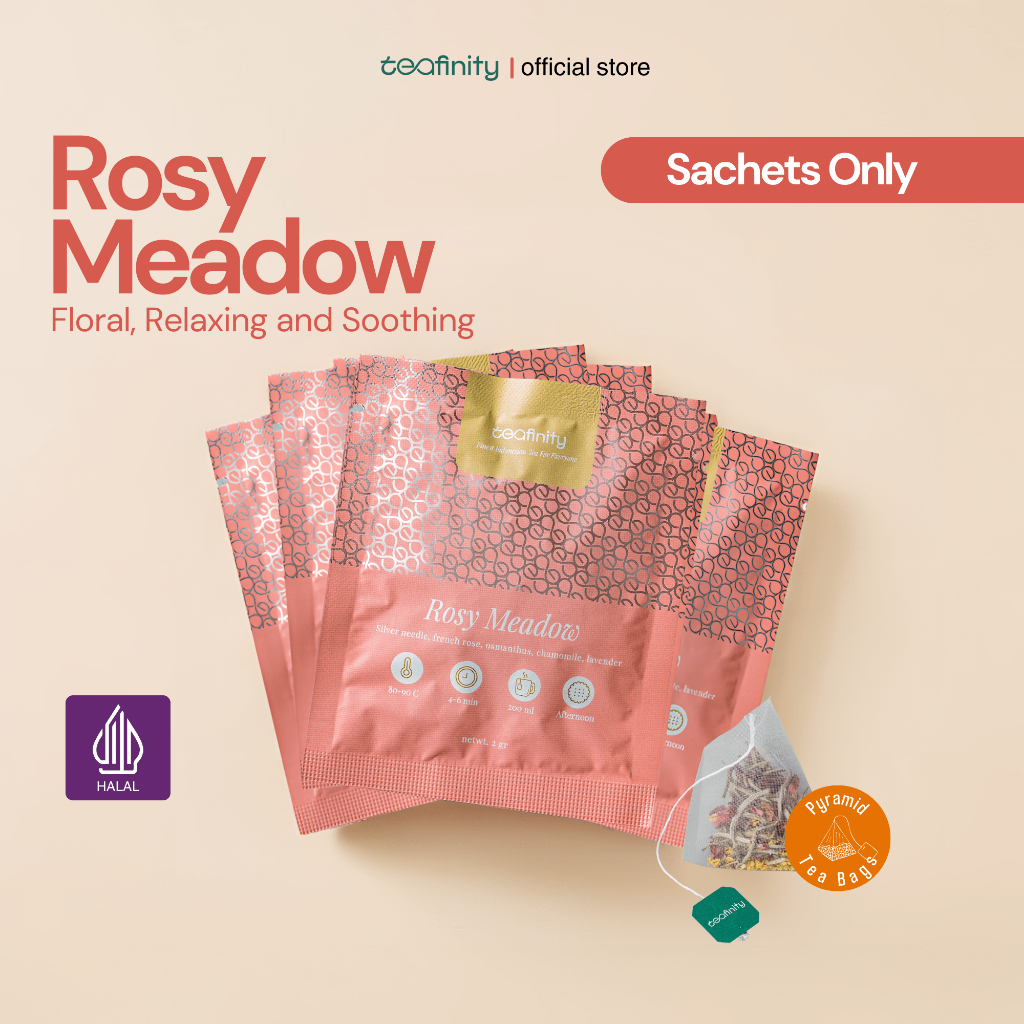 Jual Teafinity Rosy Meadow | Sachet | Teh Chamomile Lavender Silver ...