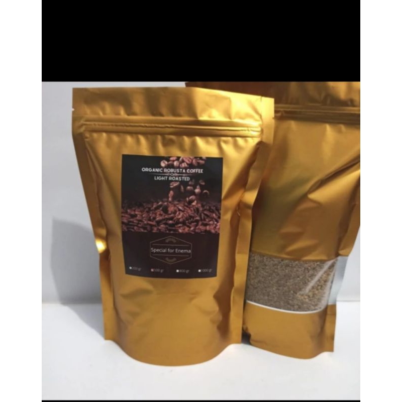 Jual Kopi Enema Organik Light Roasted 500 gram | Shopee Indonesia