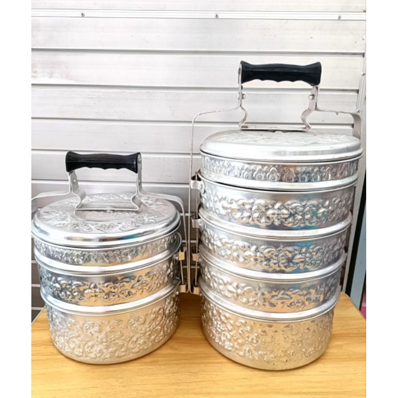 Jual Rantang / Tenong aluminium bangkok ukir KM | Shopee Indonesia