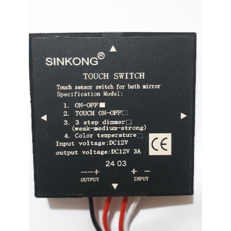 Jual Saklar Sensor Sentuh 5-12V Untuk Lampu LED Cermin Kamar Mandi ...
