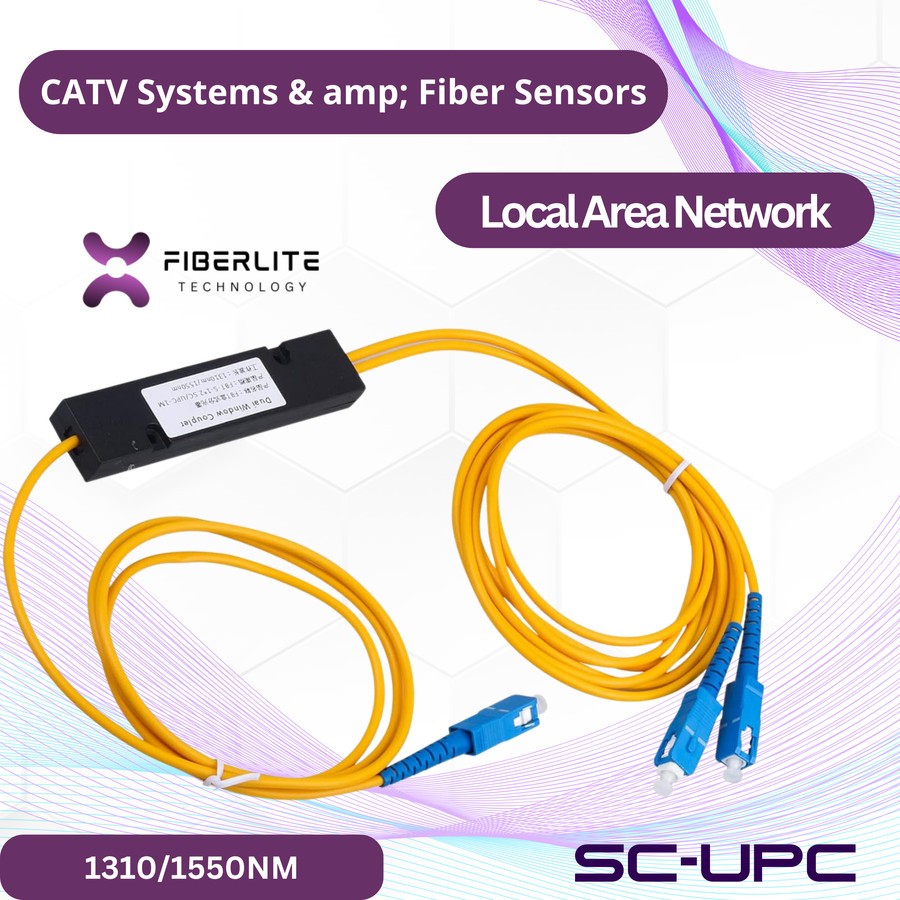 Jual Passive Splitter Modular 1 : 2 SC/UPC Fiber Optic Coupler Cable ...