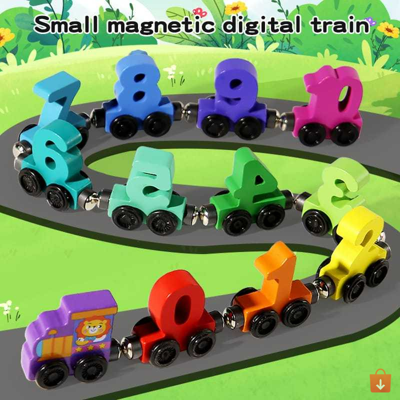 Jual Mainan Puzzle Kereta Roda Digital Train Edukasi Toys Anak Magnetik ...