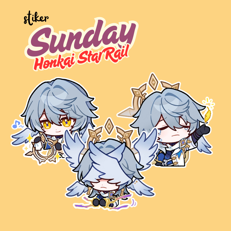 Jual STIKER SUNDAY HSR | STICKER SUNDAY HONKAI STAR RAIL 7 CM VINYL ...