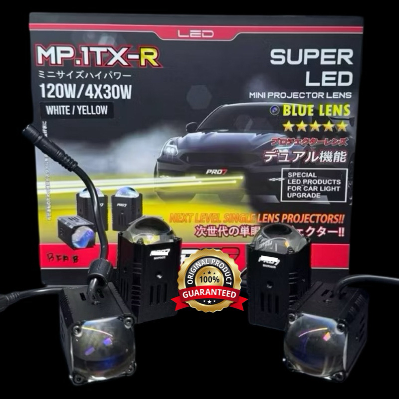 Jual PRO7 MP1TX-R Super LED Mini Projector Lens Lampu Tembak Laser Mini ...