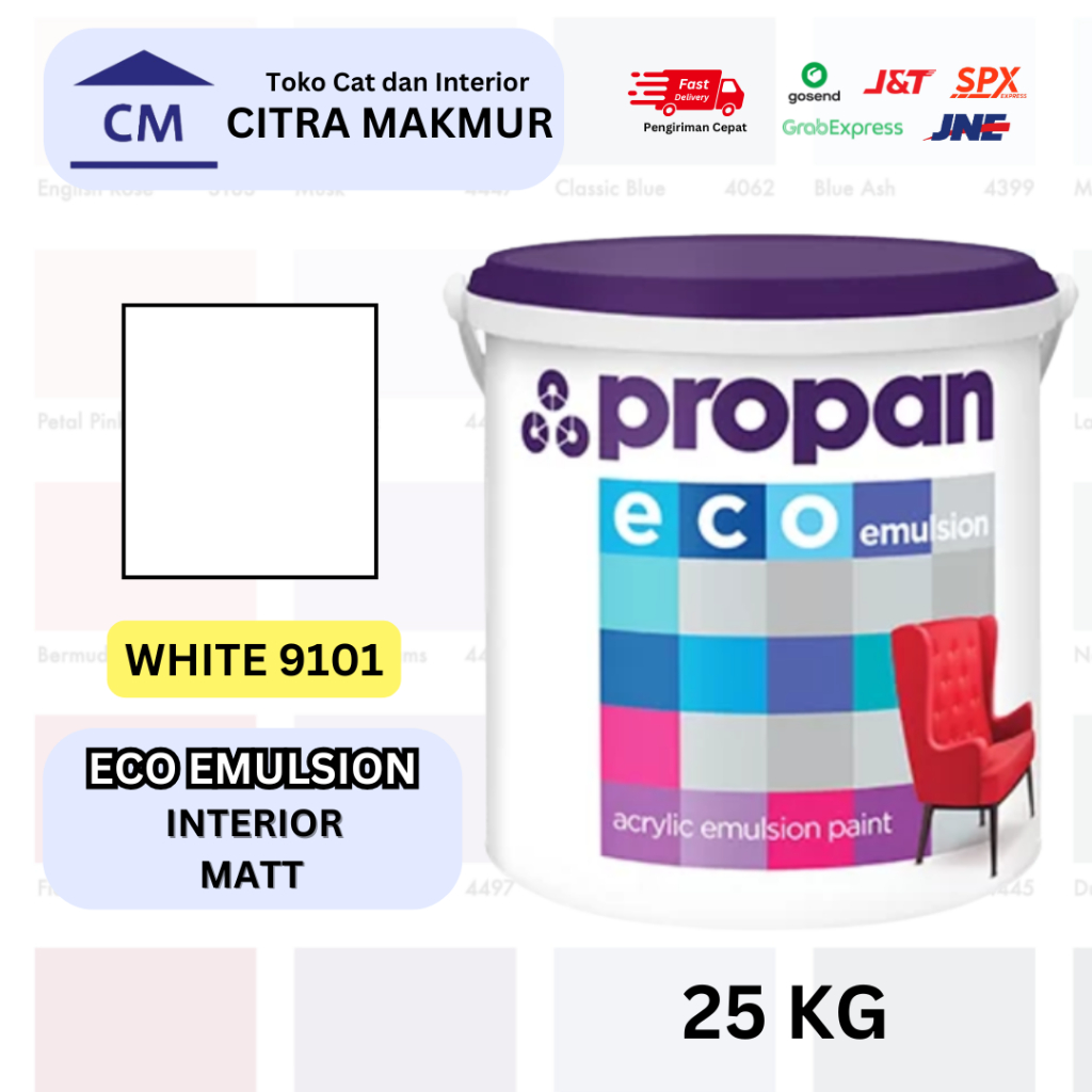 Jual Propan ECO EMULSION (Putih 9101 Ready Mix) - 25 Kg | Shopee Indonesia
