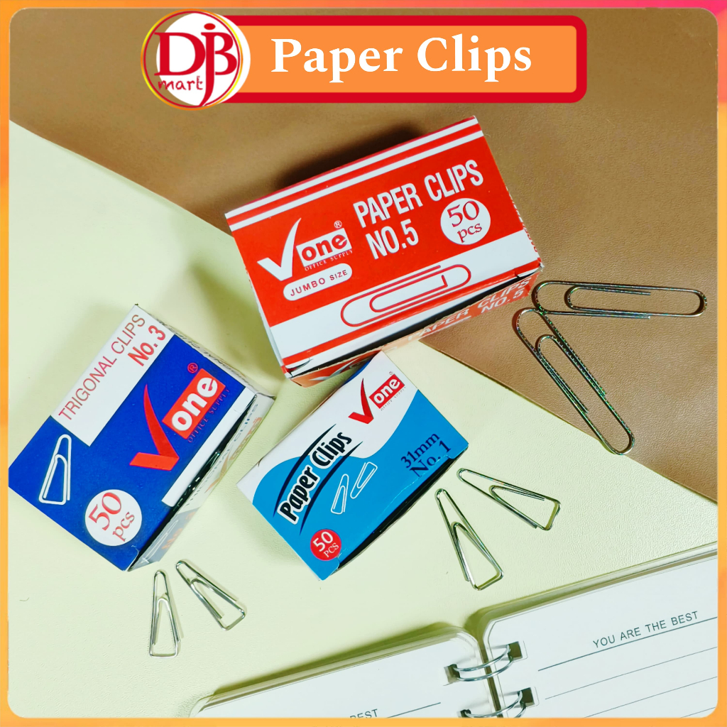 Jual DJB Mart - Klip Kertas | Penjepit Kertas | Paper Clip No 1 3 5 ...