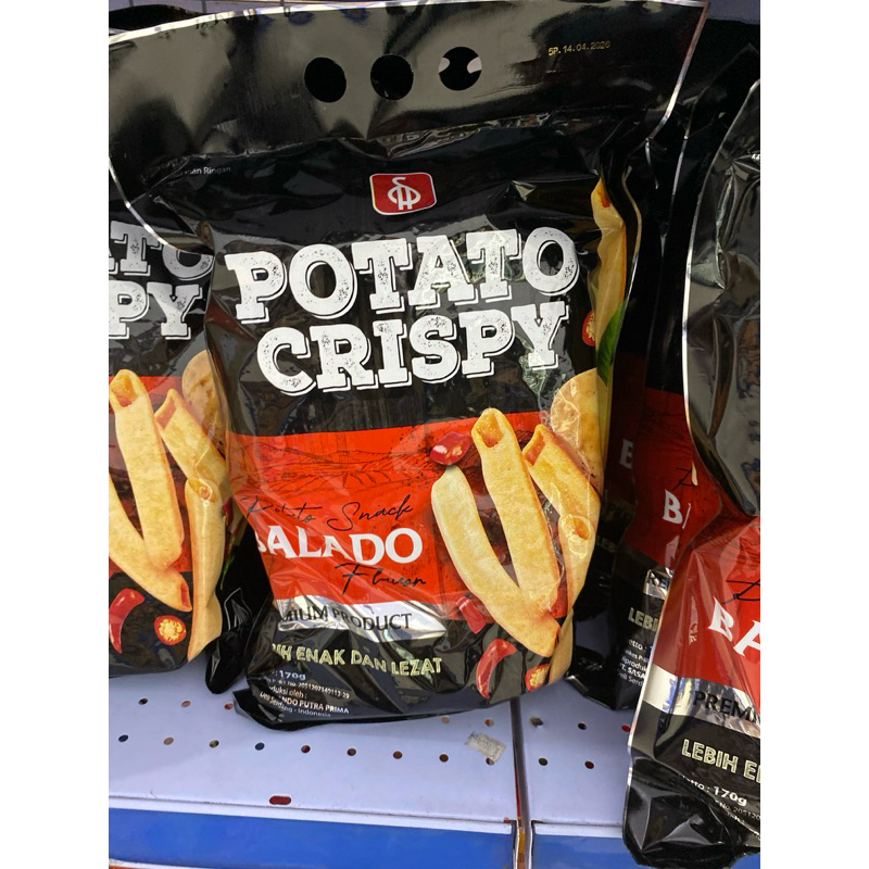 Jual [ Ready Medan ] Potato Crispy Rasa Balado / Snack Kentang Goreng ...