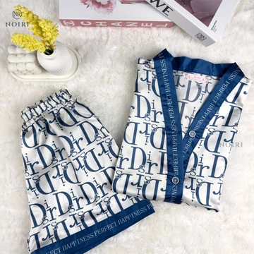 NOIRI Piyama Wanita Set Satin Celana Pendek Lengan Pendek Bahan Satin Premium Baju Tidur